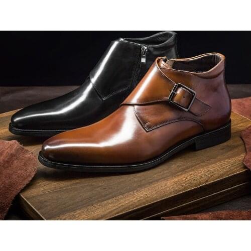 Мужские классические ботинки Hanmce China At AliExpress