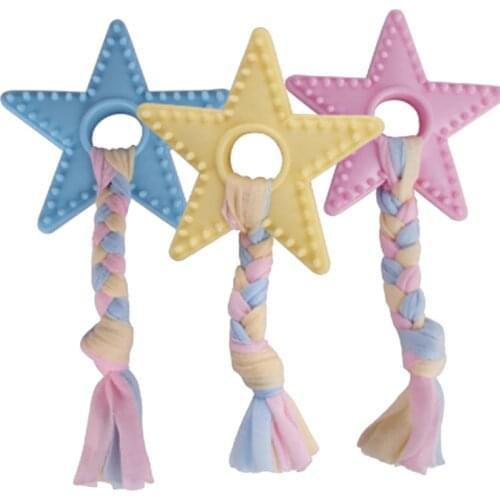 Hot Pet Dog Toys Tooth Brush Bite-Resistant Five Point Star Pet Dog Chew Toys Cleaning Tooth Small Large Dog Supplies Health Toy