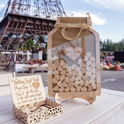Personalised Wedding Mason jar Guest book Drop box signature Guestbook alternative Guestbook Drop top