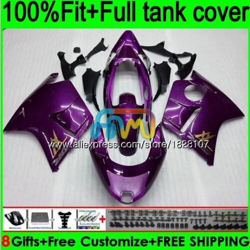 Injection For HONDA CBR1100XX Blackbird CBR1100 XX 96 97 98 99 Gloss purple 00 01 138BS.8 CBR 1100XX 02 03 04 05 06 07 Fairing