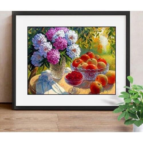 Needlework Full Diamond Embroidery Flowers Diamond Mosaic Home Decoration Diy Pictures Rhinestones Painting