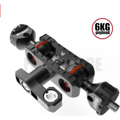 Vlogger Magic Arm Articulating Arm Mount Clamp Adapter Ballhead Monitor Stand Light Bracket Gimbal Camera Cage Accessories