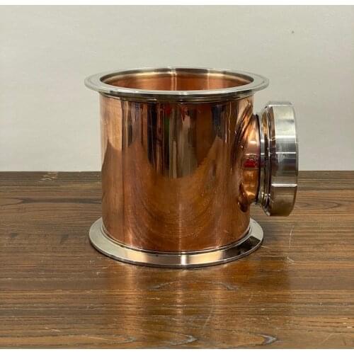 8" Copper Tee . Part of distillation column . Distillation