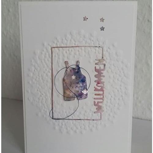 Mmao Crafts Metal Steel Cutting Dies New Baby car letter frame Stencil For DIY Scrapbooking Paper/photo Cards Embossing Dies