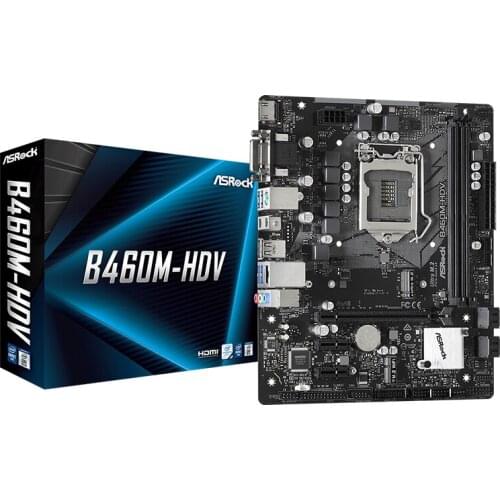 New Original ASRock B460M-HDV Motherboard Support CPU 10400/10500 Mini-ITX Mainboard
