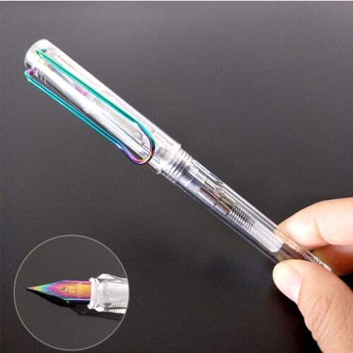 1-Piece Nice 401 Fountain Pen Big Clip Posture Correction Writing Ink Pens for Student School Office Supplies Gift Stationery