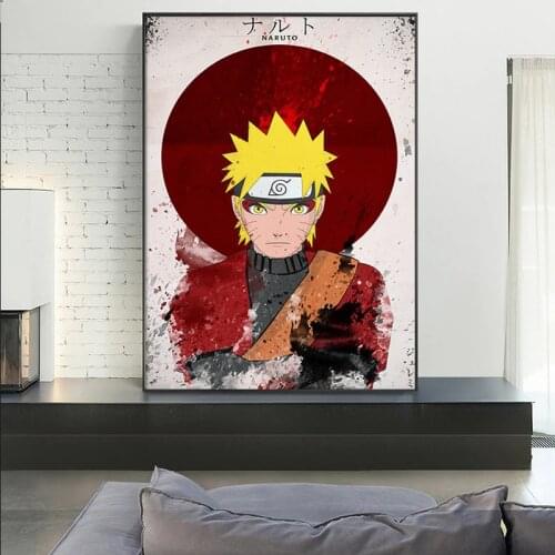 Bandai Naruto Canvas Poster Janpanese Anime Comics Canvas Painting Bedroom Living Room Decor Posters Wall Art Prints Cudros