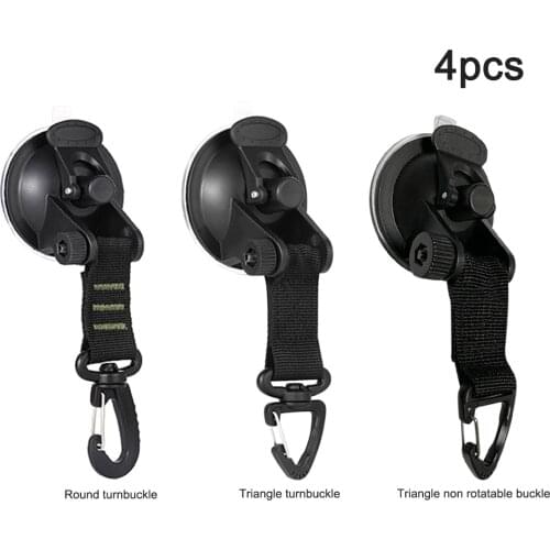4 Pcs Outdoor Suction Cup Anchor Securing Hook Tie Down Camping Tarp As Car Side Awning Pool Tarps Tents Securing Hook Universal