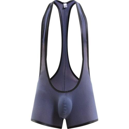 Sexy Teddies Erotic Jumpsuits Lingerie Gay Mens Bodysuits Bodywear Wrestling Singlets Men Leotard Shapers Underwear Undershirts