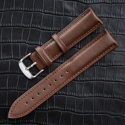 Replacement Watchband 18-24mm Genuine Leather Strap High Quality Accessories Watchbands Bracelet 18mm 20mm 22mm Belt Wrist-Band