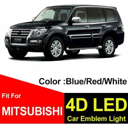 Decoratio 4D LED Light Rear Badge Trunk Emblem Covers Auto Accessory Lamp For GALANT Lancer LIONCEL Zinger ASX CUV Car Styling