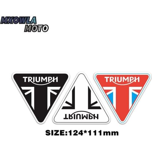 Reflective Motorcycle Accessories Helmet Fuel Tank Label Sticker Decal Car Sticker Suitable For Triumph Logo Emblem