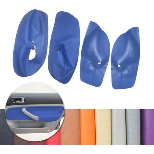 Only 4 doors Car For VW Golf 4 MK4 Bora Jetta 1998 - 2005 Interior Door Armrest Panel Microfiber Leather Cover