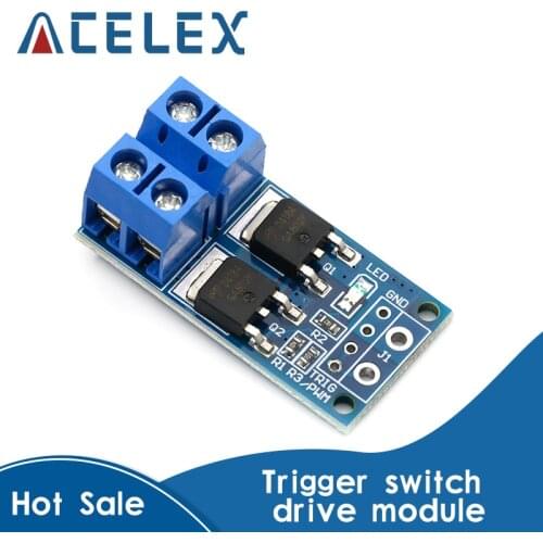 15A 400W MOS FET Trigger Switch Drive Module PWM Regulator Control Panel