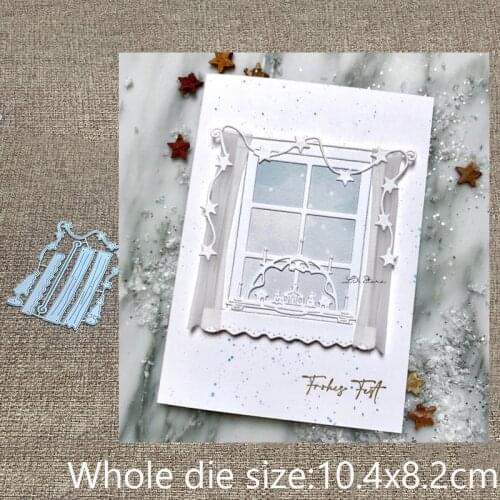 XLDesign Craft Metal stencil mold Cutting Dies Window curtains decoration scrapbook die cuts Album Paper Card Craft Embossing