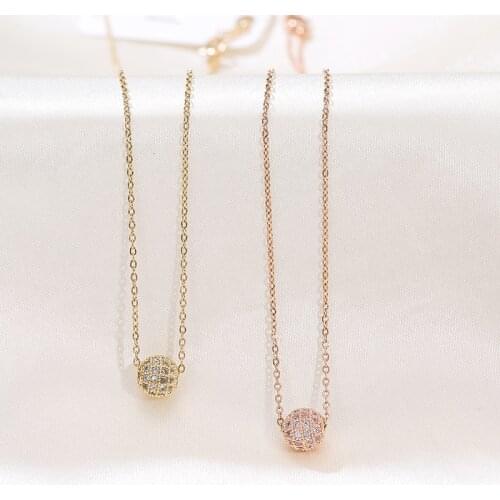 Sweet Shinning Stars Wish Ball Women Clavicle Necklaces Trendy Fashion Elegant Stainless Steel Chokers Necklace Female Jewelry