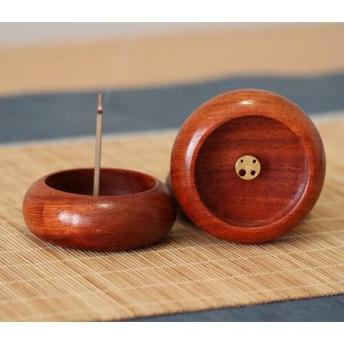 1PCs Rosewood Incense Burner Stick Holder Bowl Shape Censer Home Decoration Smell Aromatic Smell Aromatic Incense Burners