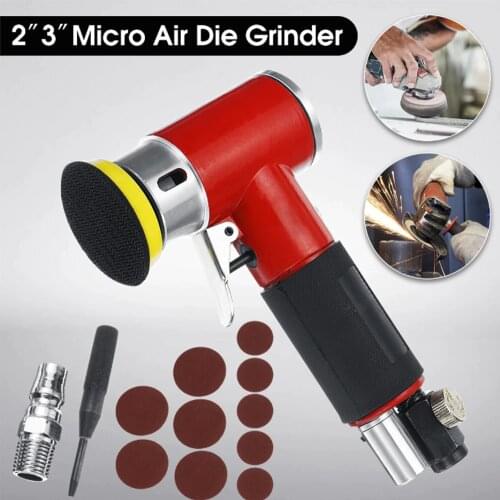 2''3'' Mini Pneumatic Sanding Machine Tray Orbital High-speed Sander Polisher For Various Materials Grinding Fine Polishing