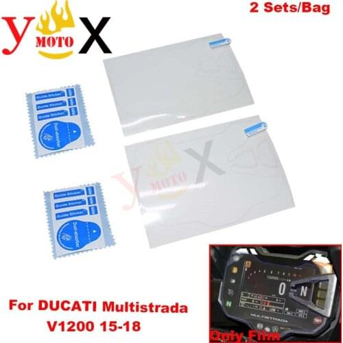 2 Set Speedometer Dashboard Cluster Screen Scratch Protection Film Protective Sticker For DUCATI Multistrada 1200 950 2015-2018