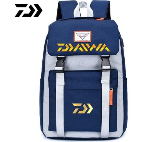 2021 Daiwa Mountaineering Fishing Bag Fashion Waterproof Camping Hiking Bag Large Capacity Wear-Resistant Cycling Bag Backpack