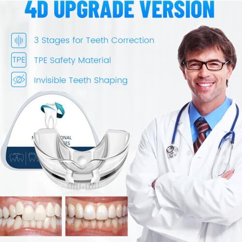 3Pcs Anti Snoring Bruxism Mouth Guard 3 Stages Dental Orthodontic Braces Teeth Retainer Sleeping Bruxismo Snoring Mouth Guard