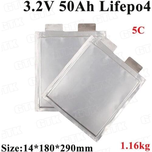 4pcs Lifepo4 3.2v 50Ah battery cell lifepo4 53ah 5C discharge for DIY lifepo4 12v 24v battery pack solar energy inverter