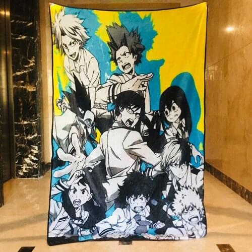 My Hero Academia Anime Figures Cartoon Product Cosplay Accessories Blanket Warm Home Bed Winter Gifts