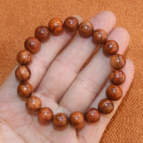 Free shipping Genuine China HaiNan huanghuali Scented rosewood prayer beads bracelet women 10mm Fashion wood bangle Christmas
