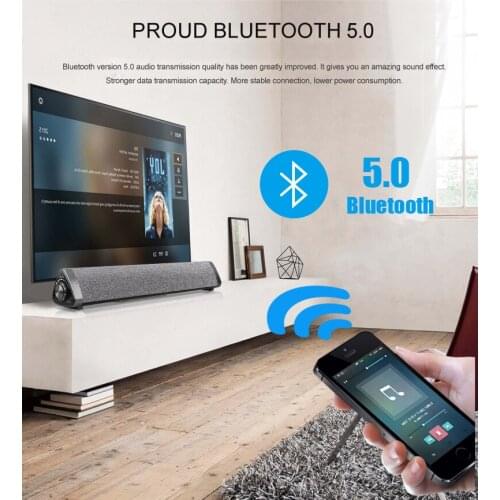 10W Bluetooth speaker wireless Stereo Sound Bar tv home theater 5.0 With Remote Control Deep Bass Desk For PC TV Computer Phone