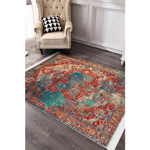 Bohemia Turkish Ethnic Style Vintage Carpet For Living Room Colorful Boho Rug Floor Mat Bedroom Balcony Rug