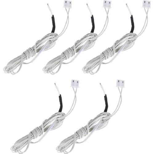 5Pcs/Lot 3d printer parts 100K ohm NTC 3950 Thermistors for MakerBot RepRap prusa I3 Anet 3d Printer NTC pre-wired thermistor
