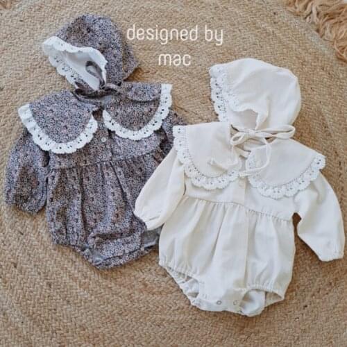 Baby Girl Infant Long Sleeve cotton romper Jumpsuit Outfits toddler girl romper ribbed baby clothes