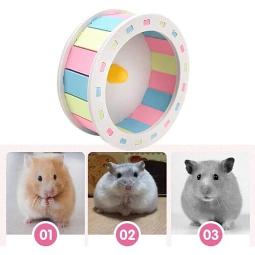 Hamster Running Disc Toy Silent Rotatory Jogging Wheel Little Mouse Pet Sports Wheel Toys Small Pet Exercise Wheel