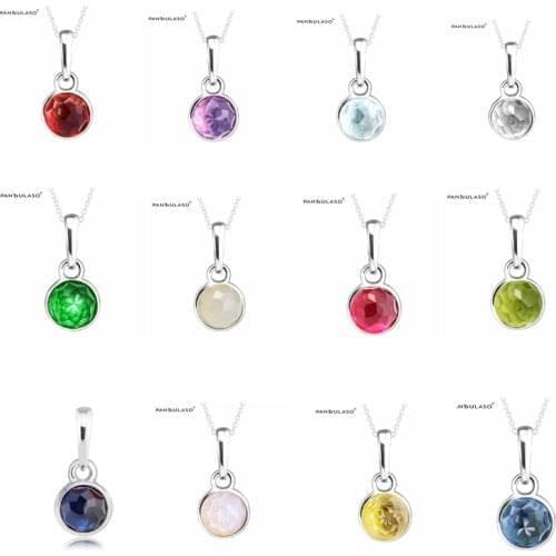 Droplet Birth stone 12 month Charm Woman DIY Beads For Jewelry Making Beads Fit Sterling Silver Jewelry Bracelet