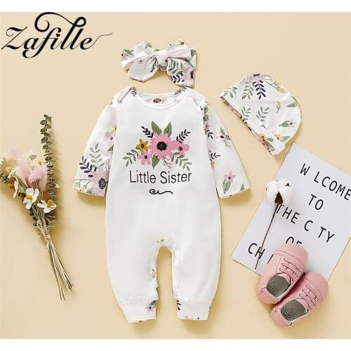 ZAFILLE Costumes Baby Romper Floral Ruffles Baby Girl Overalls Winter Jumpsuit For Kids Newborn Baby Girl Clothes