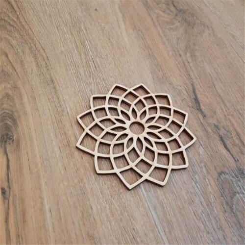 Laser Cut Geometric Coaster Flower Of Life Wooden Coaster Drink Holder Wood Gift Wooden Coaster Home Decoration Hang Wall Sign