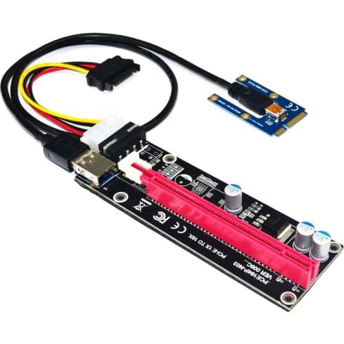 Mini PCIe to PCI express 16X Riser for Laptop External Graphics Card EXP GDC BTC Antminer Miner mPCIe to PCI-e slot Mining Card