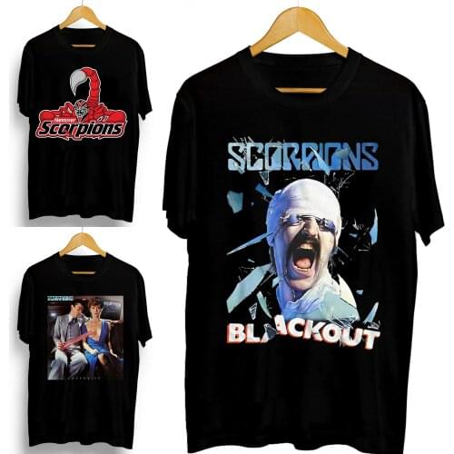Men T Shirt Scorpions Heavy Metal Rock Band 56th Anniversary 1965-2021 New Graphics Poster Cover Cotton Round Neck Women Tshirts