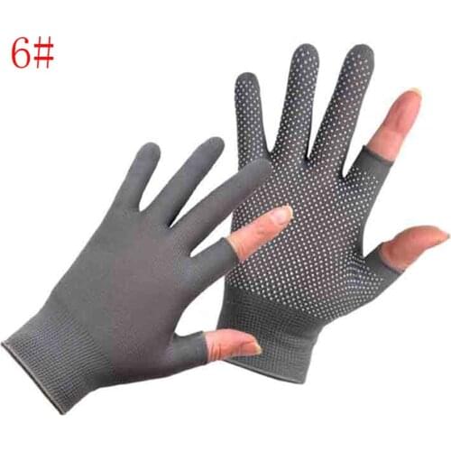 Nylon Anti-slip Fishing Gloves Three Fingers Dispensing Cut Fishing Outdoor Sports Breathable Fishing Gloves Half Finger