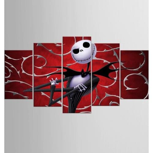 Framed 5 Piece Abstract Christmas Eve series landscape Canvas picture Art HD Print Painting On Canvas Artworks for Home Decor