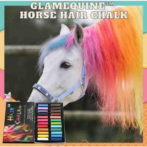 24 Colors Hair Dye Pen Horse Hair Chalk Temporary Washable Hair Coloring Dyeing Chalk Easy To Color Hair Chalk