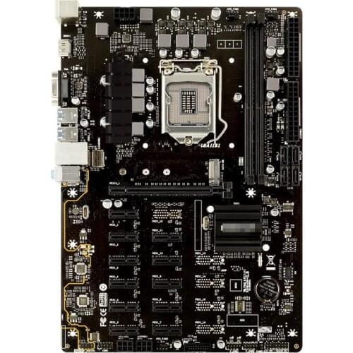 TB360-BTC Pro 2.0 12 Card Direct Plug Mainboard B360 12 Card ETH Mainboard