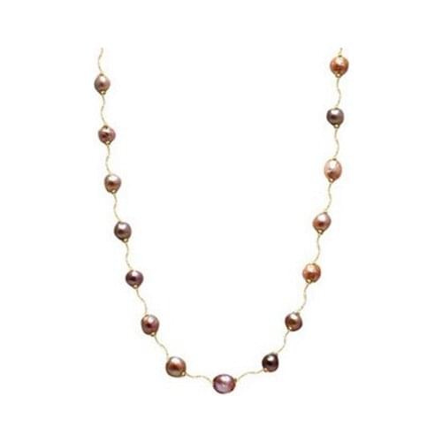 Unique Baroque Natural Freshwater Pearl Sweater Chain 80cm Length Pearl Necklace Jewelry Multicolor Coat Chain