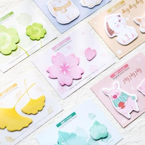 1Set Memo Pads Sticky Notes Warm sun series Paper Notepad diary Scrapbooking Stickers Office School stationery Notepads