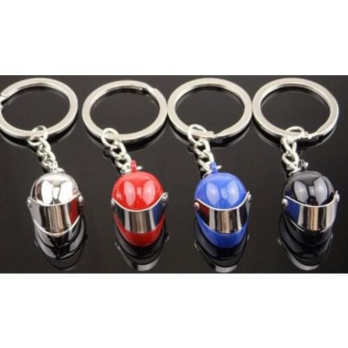 1Pcs Keychain Car Motorcycle Bicycle Helmet Auto Key Chain Fashion Concise Buckle Creative Car Key Ring Cool Key Rings Holder