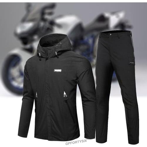 2021 Motorcycle Jacket Body Armor Causal Hooded Motocross Riding Jacket Set Breathable Mesh Moto Suit Waterproof Chaqueta Moto