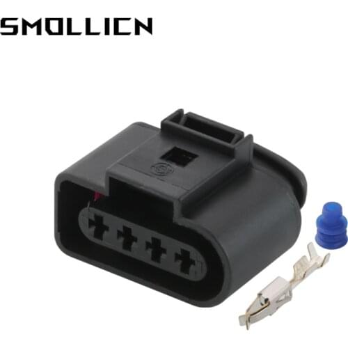 5/20/50 Sets 4 Pin VW Skoda VAG Auto Connector 4B0 973 724 Coil Extension Adapter Electrical Wire Plug 1J0 973 724 For AUDI