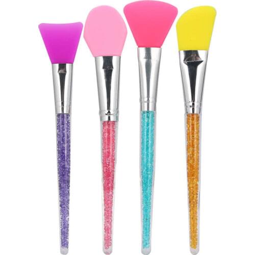 4pcs Face Mask Brush Facial Mud Mixing Silicone Makeup Brush Applicator Face Care Brush