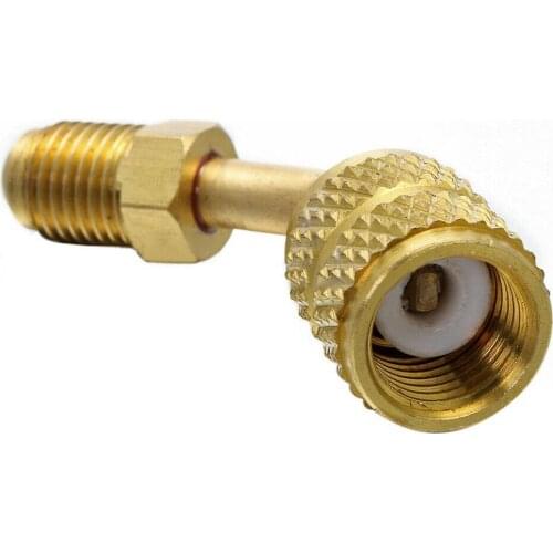 For R410A Air Conditioning Adapter Car Air Conditioning Hose Valve Charging Valves Quick Safety Coupler Connector Adapter