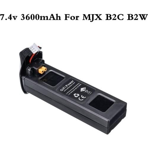 Upgrade B2W Battery 7.4V 3600mAh 25C Li-po Battery For MJX B2W B2C RC Drone Spare Parts